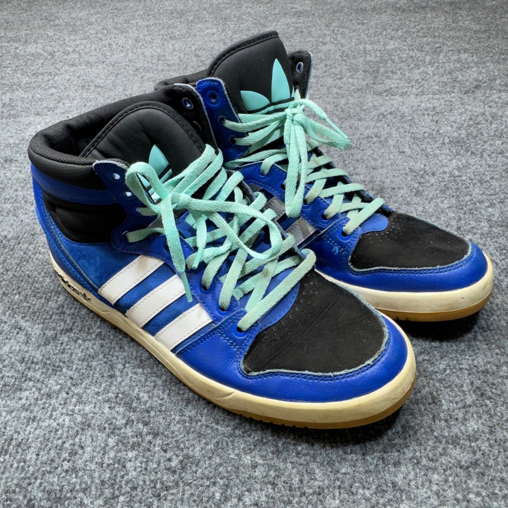 Adidas Originals Pro Conference Hi Shoes Mens 11 Blue Retro Basketball Sneakers